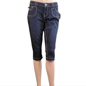 YMI Below The Knee Jean Shorts, Long Bermudas, High Cropped Skinnies  Size 5